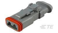 Obudowa złącza pin żeńskiego na kabel TE Connectivity DT06-2S-E008, wire-to-wire, piny: 2, 1 szt.