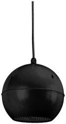 EDL-412 / SW Odporny na warunki atmosferyczne głośnik kulkowy PA 100 V lub 8 Ohm 10/5 / 2,5 W w kolorze czarnym Monacor EDL-412/SW Głośnik pasywny PA 10 W czarny 1 szt.
