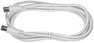 Kabel SAT, Axing SAK 251-00 SAK 251-00, [1x szybkozłączka F - 1x szybkozłączka F], 85 dB, 2.50 m, biały