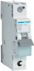Wyłącznik automatyczny Hager MBS120 MBS120, 230 V, 400 V, 20 A