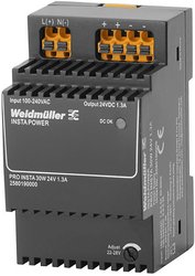 Zasilacz przełączający Weidmüller PRO INSTA 30W 24V 1.3A 2580190000 24 V/DC 1.3 A 30 W