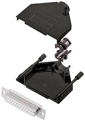 Zestaw listew żeńskich D-Sub encitech DTZK25-BK-DBS-W-K 6355-8101-13, rzędy: 2, styki: 25, 180 °, 1 szt.