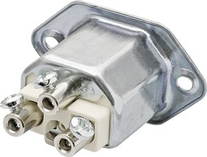 Złącze męskie IEC Kalthoff 444 444055, styki: 2 + PE, 250 V, 16 A, 1 szt.