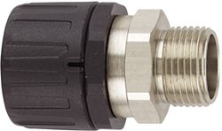 Dławica wężowa HellermannTyton HelaGuard HG42-SM-M40, O 35,5 mm, czarna