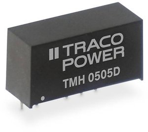 Przetwornica DC/DC TMH, 2 W, SIL-7 TracoPower TMH 2412S In 24V/DC Out 12V/DC 165mA