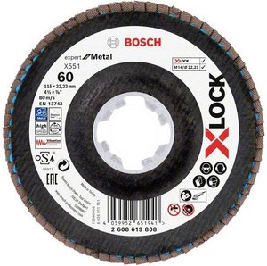 Tarcza lamelkowa Bosch Accessories X551 2608619808 Średnica 115 mm 1 szt.