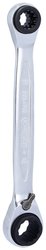 4 w 1 GEARplus klucz oczkowy z podwójną grzechotką odwracalną, 10x13x17x19mm Klucz oczkowy KS Tools 503.4565 503.4565