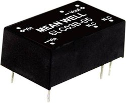 Moduły przetwornicy MEANWELLL DC/DC serii SLC03DIP/DIL16 Obudowa Pojedyncze wyjście Stosunek napięcia wejściowego: 2:1 Moc: 3W regulowana Moduł przetwornicy DC/DC Mean Well SLC03A-12 SLC03A-12, 3 W, 250 mA, 1 szt.