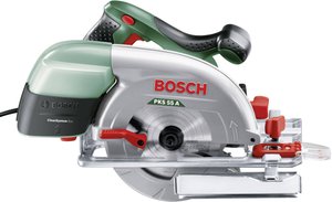 Piła tarczowa Bosch Home and Garden PKS 55 A  Głębokośc cięcia maks. (90°) 55 mm
