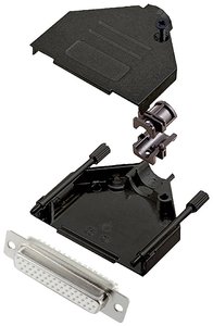 Zestaw listew żeńskich D-Sub encitech DTZK25-BK-HDS44-W-K 6355-8102-13, rzędy: 3, styki: 44, 180 °, 1 szt.