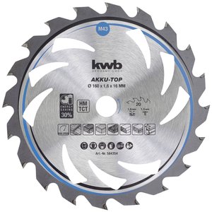 Tarcza tnąca z węglików spiekanych kwb  160 x 16 x 1 mm 1 szt.
