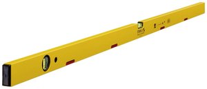 Poziomnica magnetyczna STABILA typ 70 M, 150 cm, lekki profil aluminiowy, system silnych magnesów ziem rzadkich, 1 libella pozioma, 1 libella pionowa, Made in Germany Poziomica budowlana Stabila 2877, Długość 150 cm, Dokładność poziomowania 0.5 mm/m