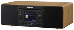 Radio internetowe z odtwarzaczem CD Sangean DDR-66 BT Internet, DAB+, FM funkcja nagrywania, funkcja budzika czarny, orzech włoski