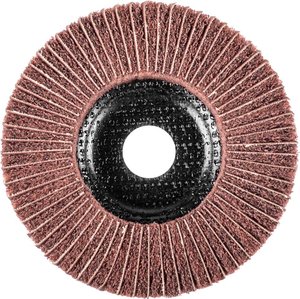Włókninowa tarcza szlifierska POLINOX PNZ Ø 125 mm, otwór Ø 22,23 mm A 180 do dokładnego szlifowania i wykańczania Tarcza szlifierska PFERD PNZ 125-22,23 A 180 44692267  5 szt.