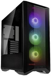 Lian Li LANCOOL II Mesh C RGB Midi Tower Obudowa do komputera, Obudowa gamingowa  czarny z 3 wentylatorami LED, z filtrem przeciwkurzowym, z okienkiem