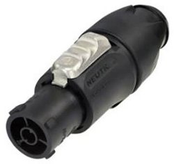 Złącze męskie sieciowe Neutrik NAC3FX-W-TOP, styki: 3 + PE, 1 szt.