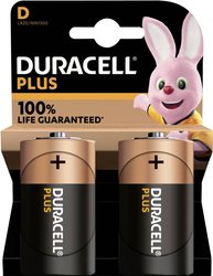 Bateria D/R20 Duracell Plus-D K2, alkaliczno-manganowe, 2 szt.