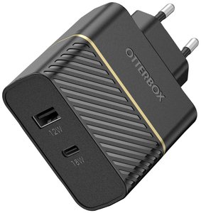 Otterbox EU Wall Charger 30W Ładowarka USB 30 W  Maksymalne natężenie wyjściowe 3 A Ilość wyjść: 1 x USB-A, USB-C