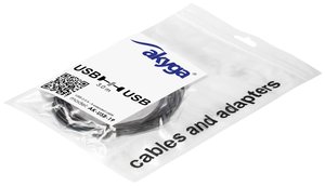 Kabel USB Akyga, Złącze męskie USB-A, Złącze żeńskie USB-A, 3.00 m