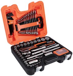 Zestaw kluczy nasadowych 1/4", i 1/2",, 95-cz Klucze nasadowe zestaw Bahco S95 1/2'', 1/4''