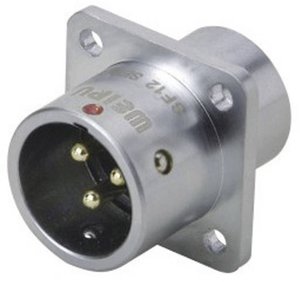 Złącze okrągłe męskie push-pull Weipu SF1213/P6, 6 pin, 125 V/AC, IP67, do lutowania