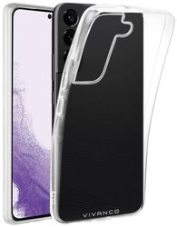 Vivanco Super Slim Futerał backcase Samsung Galaxy S23 przeźroczysty Ładowarka indukcyjna