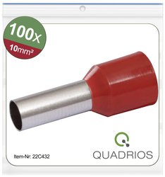 Końcówka rurkowa Quadrios 22C432 22C432, z częściową izolacją , 10 mm², 1 zest.