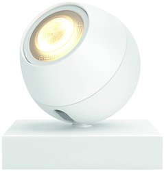 Reflektor sufitowy LED Philips Lighting Hue White Amb. Buckram Spot 1 flg. weiß 350lm Erweiterung Hue 871951433918700 5 W