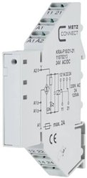 Moduł sprzęgający KRA-F10/21-21, 2 styki przełączne, 24 V AC/DC Moduł sprzęgający Metz Connect 11070213, 1 szt.