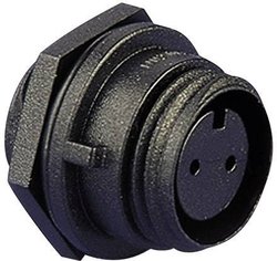 Gniazdo 10-pin Bulgin, do montażu frontowego, średnica 16 mm