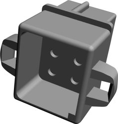 Obudowa złącza pin żeńskiego na kabel TE Connectivity 1-480276-0 1-480276-0, wire-to-wire, piny: 6, 1 szt.