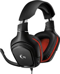 Zestaw słuchawkowy Over Ear Logitech Gaming G332 981-000757 Stereo czarny, czerwony