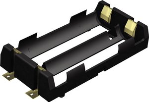 Komora baterii Keystone Electronics 1048 2 x 18650, montaż powierzchniowy SMD, (D x S x W) 86 x 40 x 19 mm