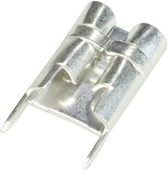 Konektor żeński, nieizolowany, mosiądz ocynowany, 6.3x0.8 mm