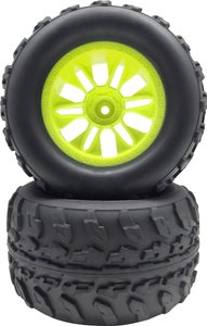 Koło kompletne Reely 2197487 1:10 Monstertruck żółty neonowy 2 szt.