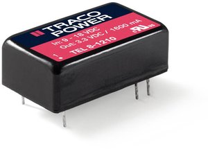 Przetwornica DC/DC, do PCB TracoPower TEL 8-1215 TEL 8-1215, DIL-16, 8 W, 24 V/DC, 335 mA, 1 szt.