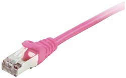 kabel LAN Equip 605585, 1 szt., RJ45, CAT 6, S/FTP, 7.50 m, różowy