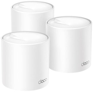 TP-Link Deco X50 AX3000 System sieci WiFi 6 dla całego domu, zestaw 3 sztuk, biały Sieć Mesh TP-LINK Deco X50, 3000 MBit/s Gigabit-LAN (1 Gbit/s)