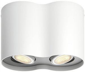 Reflektor sufitowy LED Philips Lighting Hue White Amb. Pillar Spot 2 flg. weiß 2x350lm inkl. Dimmschalter Hue 871951433846300 10 W