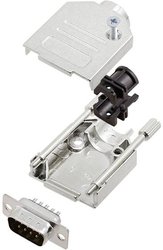 Zestaw listew męskich D-Sub TRU COMPONENTS TCDTZK09DBPK 7709808, rzędy: 2, styki: 9, 180 °, 1 szt.