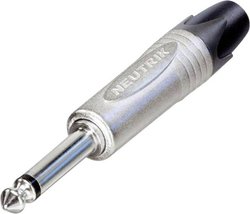 Złącze męskie jack 6,35 mm NP2X Neutrik NP2X złącze męskie proste Ilość styków: 2 mono srebrny 1 szt.