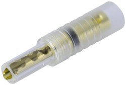 Wtyk bananowy Lyndahl LKPA050SW do 4 mm², mosiądz pozłacany, czarny Lyndahl LKPA050SW Złącze bananowe 1 szt.