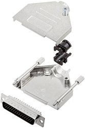 Zestaw listew męskich D-Sub TRU COMPONENTS TCDTZK25HDP44K 7708548, rzędy: 3, styki: 44, 180 °, 1 szt.