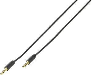 VIVANCO kabel audio 3.5 mm, czarny, 1 m Kabel Jack Vivanco 38767  1.00 m