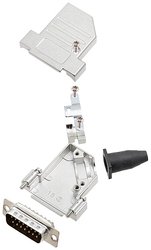 Zestaw listew męskich D-Sub encitech DTSL15-SJSRG-S-DBP-K 6355-0090-02, rzędy: 2, styki: 15, 45 °, 1 szt.