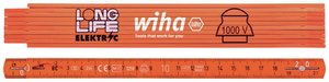 Miara składana dla elektryków Longlife® 2 m, 10 odcinków 15 mm (42068) Miara Wiha Longlife® 42068, dla elektryków