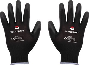 TOOLCRAFT  TO-5621544 Polyester, Poliuretan Rękawice robocze Rozmiar rękawic: 8 EN 388   CAT II 1 par(a)