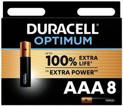 Bateria AAA/R03 Duracell Optimum  1.5 V 8 szt.