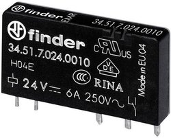 Przekaźnik drukowany Finder 34.51.7.012.4010 34.51.7.012.4010, 6 A, 20 szt.