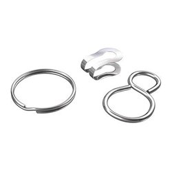 Zestaw akcesoriów do łańcucha kulowego z mosiądzu niklowanego dörner + helmer    10 szt.